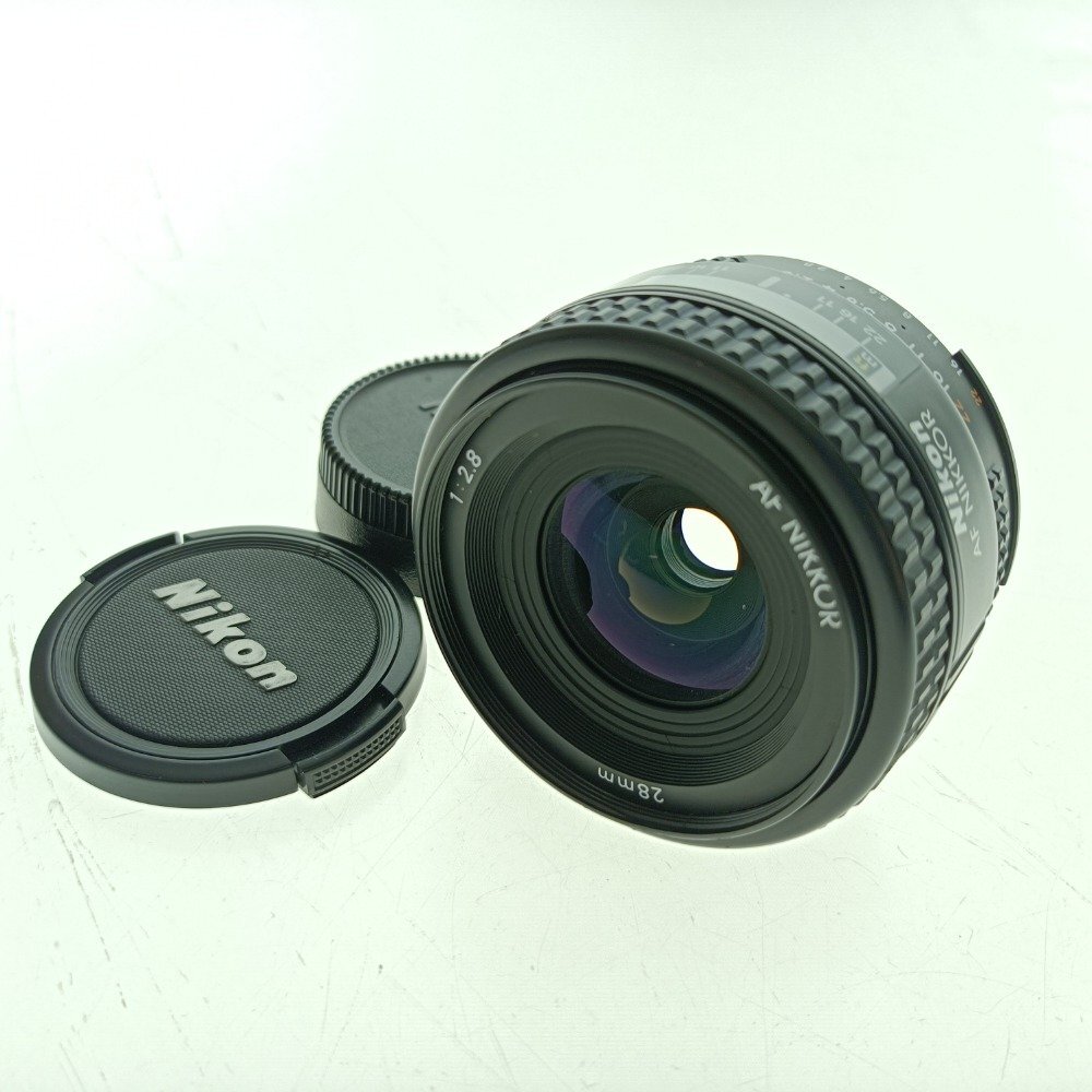 NIKON ニコン 単焦点レンズ AF NIKKOR ニッコール AF 28mm 1:2.8 フルサイズ対応 オートフォーカス カメラ 周辺機器 ジャンク 中古拍卖