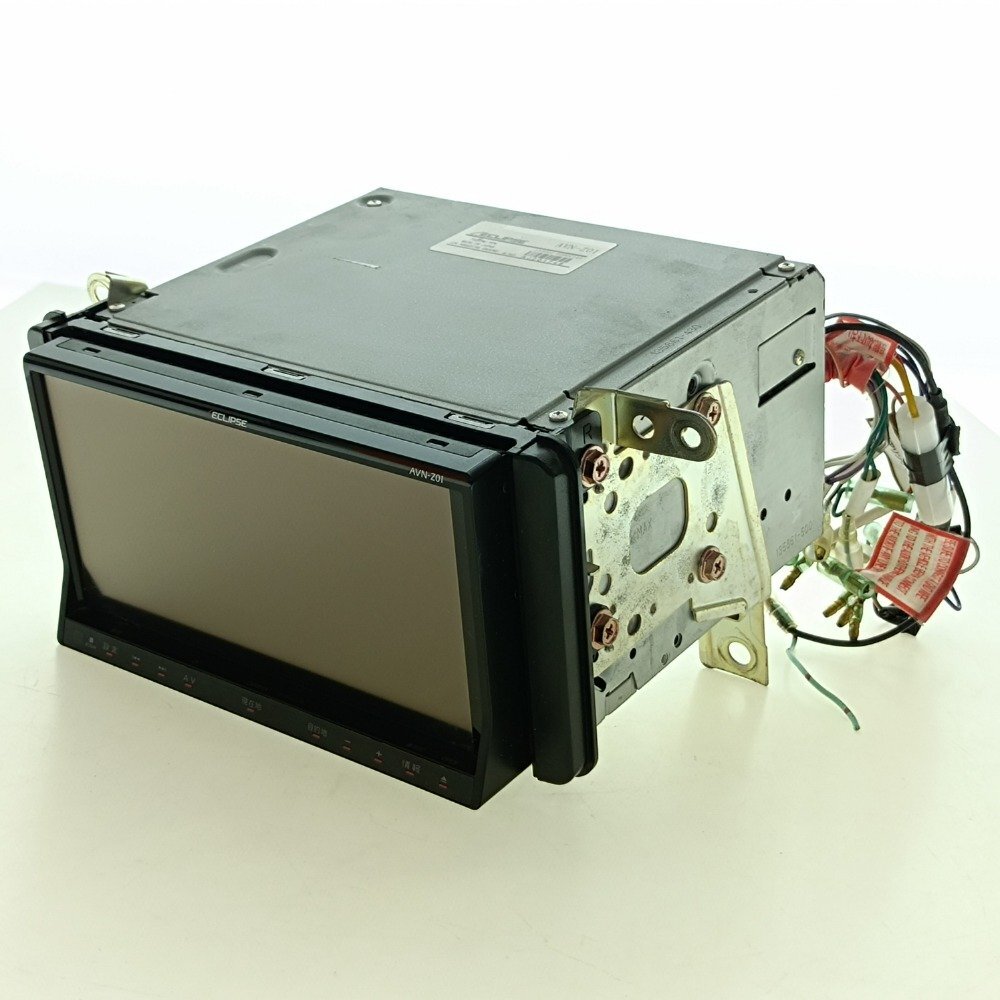 ECLIPSE イクリプス 7インチ メモリーナビ AVN-Z01 本体 固定用 ステー付き 2DIN タッチパネル 取り外し品 詳細不明 ジャンク 中古拍卖