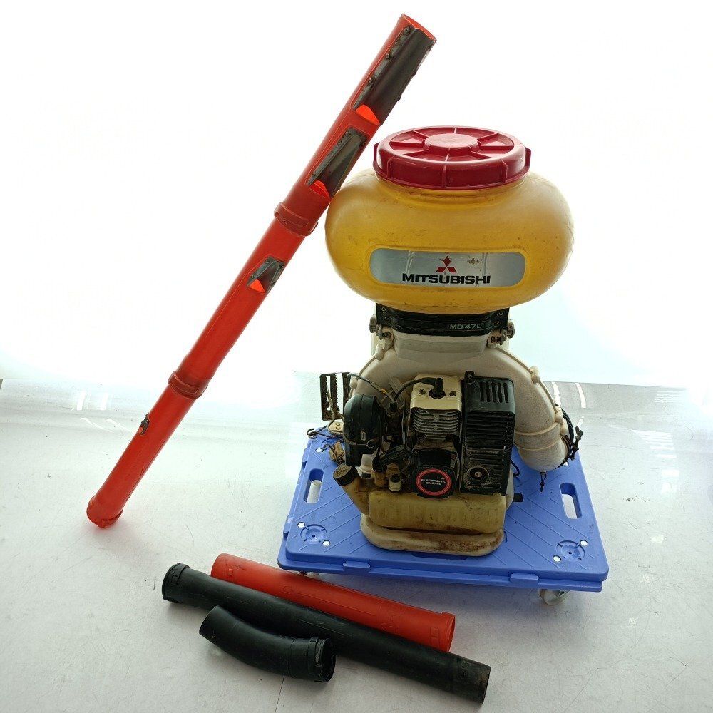 ☆名古屋直接引取限定☆ MITSUBISHI 三菱 動力噴霧器 背負式 MD470 混合 散布 除草 防除 農薬 園芸 エンジン農機具 ジャンク 中古拍卖