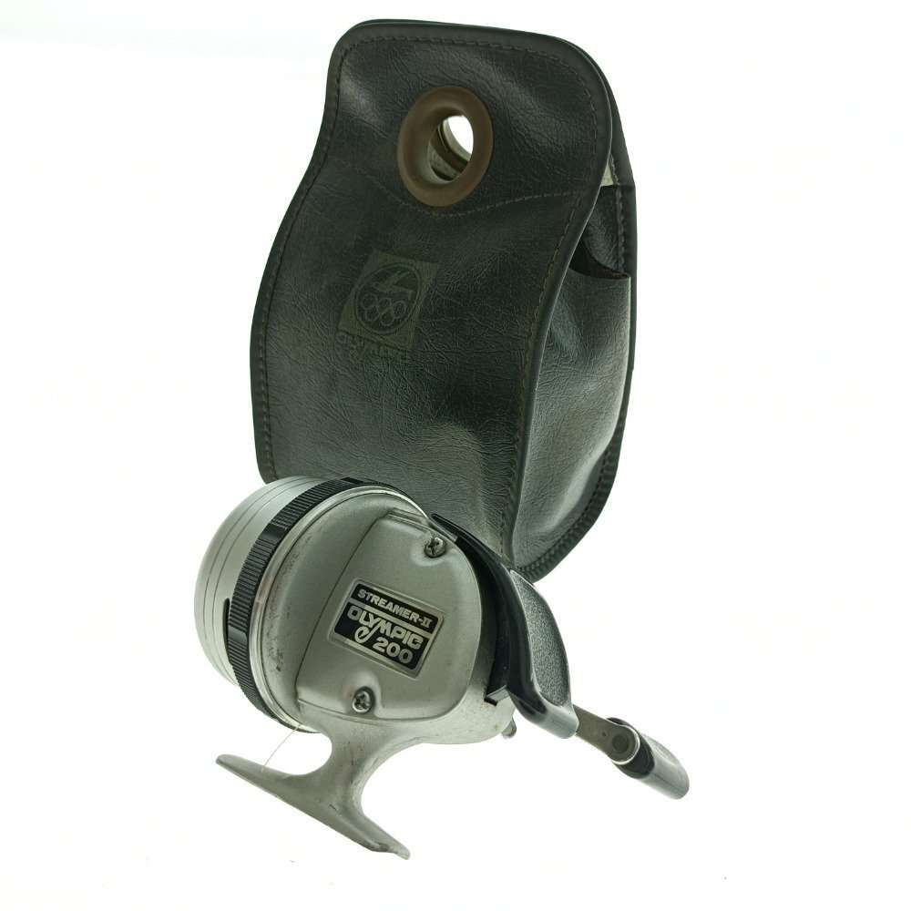 OLYMPIC オリムピック STREAMER-Ⅱ 200 スピンキャストリール クローズドフェイス クラシック フィッシング用品 ケース付き 中古拍卖
