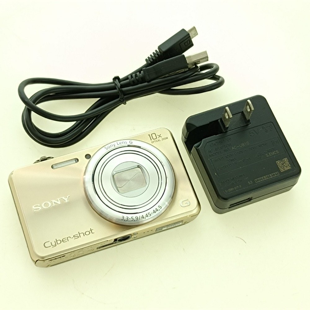 SONY ソニー コンパクトデジタルカメラ Cyber-shot サイバーショット DSC-WX170 ゴールド 平成レトロ コンデジ 家電 ジャンク 中古拍卖