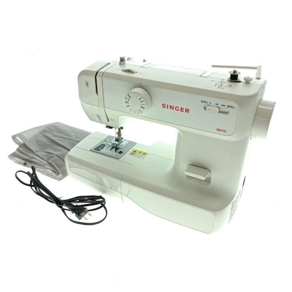 SINGER シンガー 電動ミシン MODEL SN775 本体 ホワイト 家庭用 手工芸 裁縫機 服飾 ハンドクラフト 初心者向 現状 ジャンク 中古拍卖