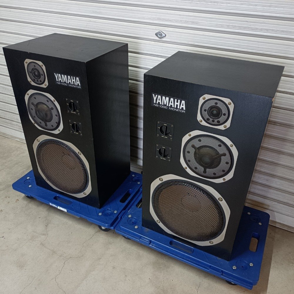 希少 YAMAHA Monitor Speaker スピーカー NS-1000M ペアセット 3WAY レトロ オーディオ機器 ジャンク 中古拍卖