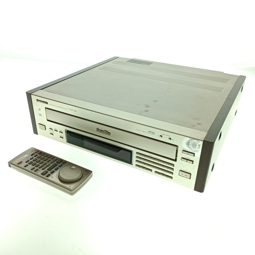 Pioneer パイオニア COMPATIBLE LASERDISK PLAYER レーザーディスクプレイヤー CLD-616 リモコン付 レトロ 映像機器 ジャンク 中古拍卖