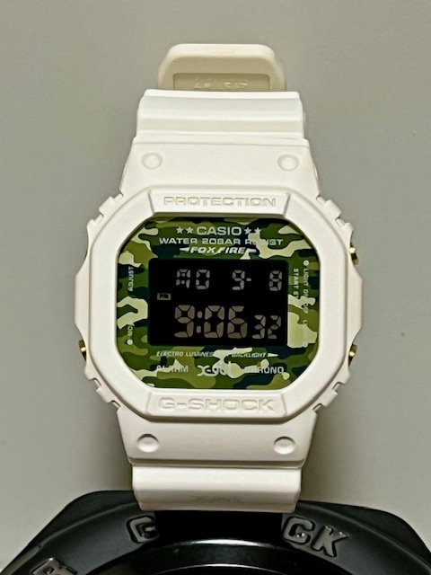CASIO G-SHOCK X-girl DW-5600VT ホワイト ゴールド グリーン迷彩拍卖