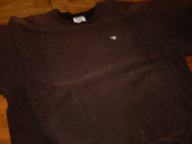 Super Fade 黒 80's Champion BLACK BROWN L リバースウィーブ ビンテージ ( リーバイス チャンピオン REVERSE WEAVE 60s 40s 50s ビンスエ拍卖