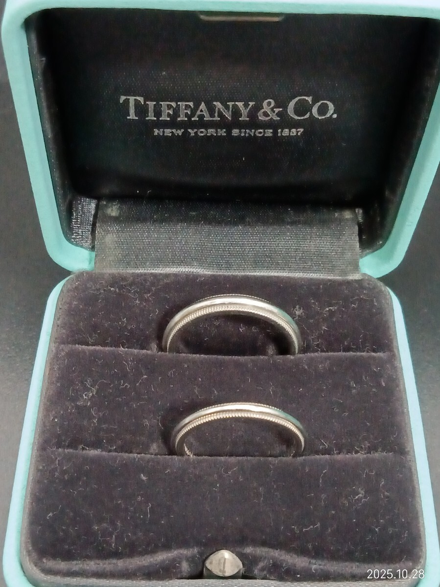 Pt950 TIFFANY ティファニーペアリング拍卖
