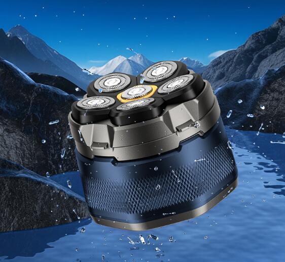 新入荷スキンヘッド用シェーバー 6D マグネット着脱式 ハゲ用シェーバー 頭髪シェーバー パワーフル 髭剃り 男性用 IPX6防水 メンズ 父の日拍卖