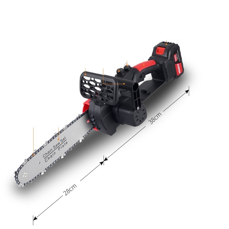 新品チェーンソー 充電式 12インチ 電動 チェーンソー ブラシレスモーター搭載 自動給油 充電式 小型 チェーンソー 最大切断幅30cm拍卖