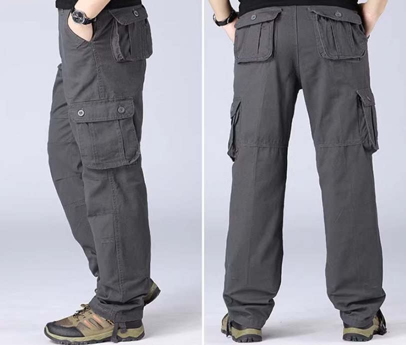 カーゴパンツ メンズ 作業着 作業ズボン ミリタリーパンツ ワークパンツ 6ポケット 軍パン ゆったり拍卖