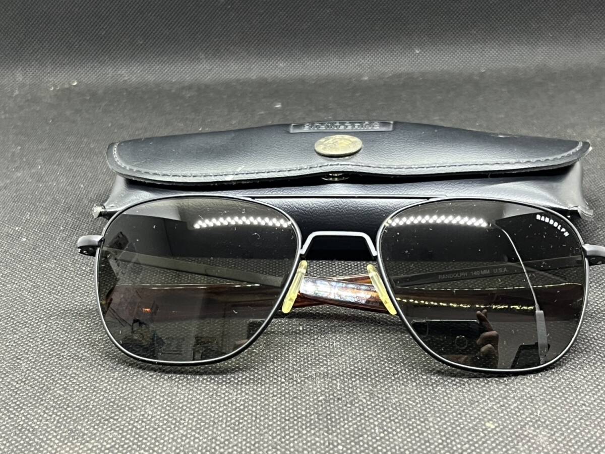 サングラス RANDOLPH ENGINEERING U.S.A. ランドルフ エンジニアリング ケース付き拍卖