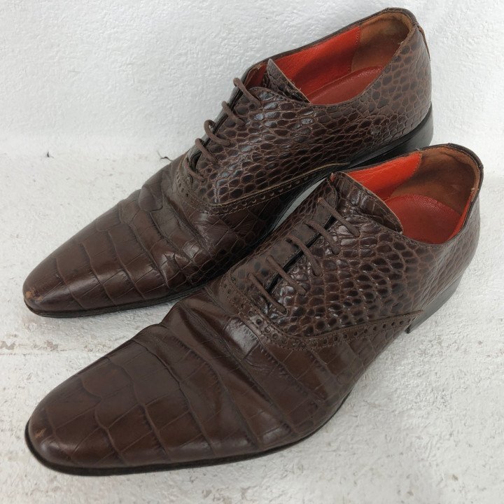 VISARUNO KOIL コイル イタリア製 お兄系 レザーシューズ SIZE: 41 (25.5cm) ブラウン MH632025110402拍卖