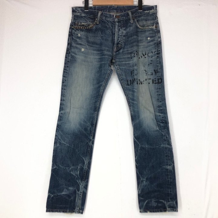 THEE HYSTERIC XXX ジィヒステリック トリプルエックス スタッズ付き デニムパンツ SIZE: M インディゴ MU632025111119拍卖