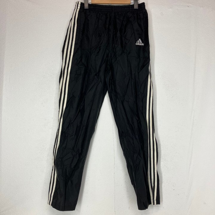 90s adidas アディダス ナイロンパンツ トラックパンツ SIZE: M ブラック ヴィンテージ MH632025112106拍卖