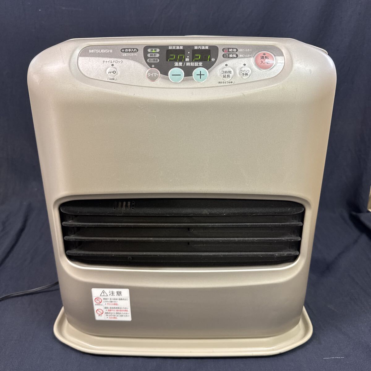 ◆中古 MITSUBISHI/三菱 石油ファンヒーター KD-JD32B タンク9.0L 01年製 暖房器具 ストーブ 280-96拍卖