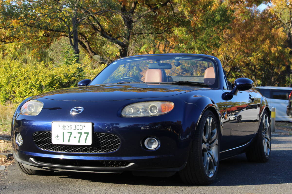 ロードスターNCEC平成18年式ROADSTER 6AT 車高調 車検付 令和9年10月 オープンカー 2006年 青 VS キーレスエントリー BOSEサウンドシステム拍卖