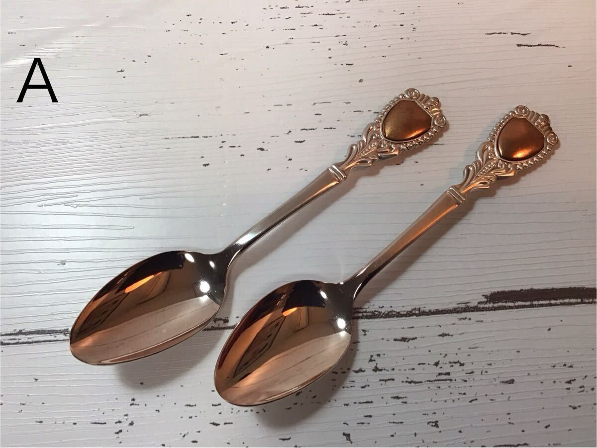 七宝焼 素材 ⑦ スプーン A 2点セット パーツ 材料拍卖