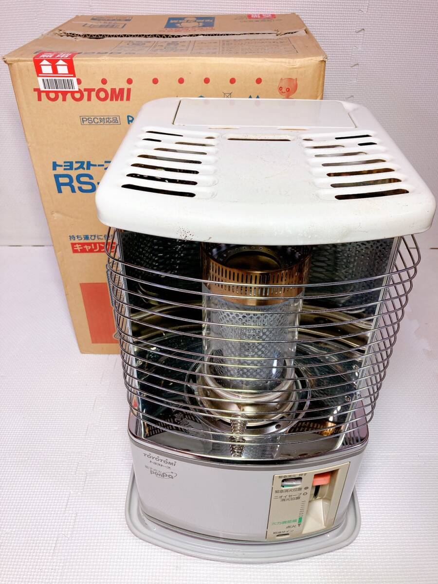 ◆TOYOTOMI トヨトミ 自然通気形開放式 石油ストーブ RS-H29B 2011年製トヨストーブ 暖房器具 ホワイト拍卖