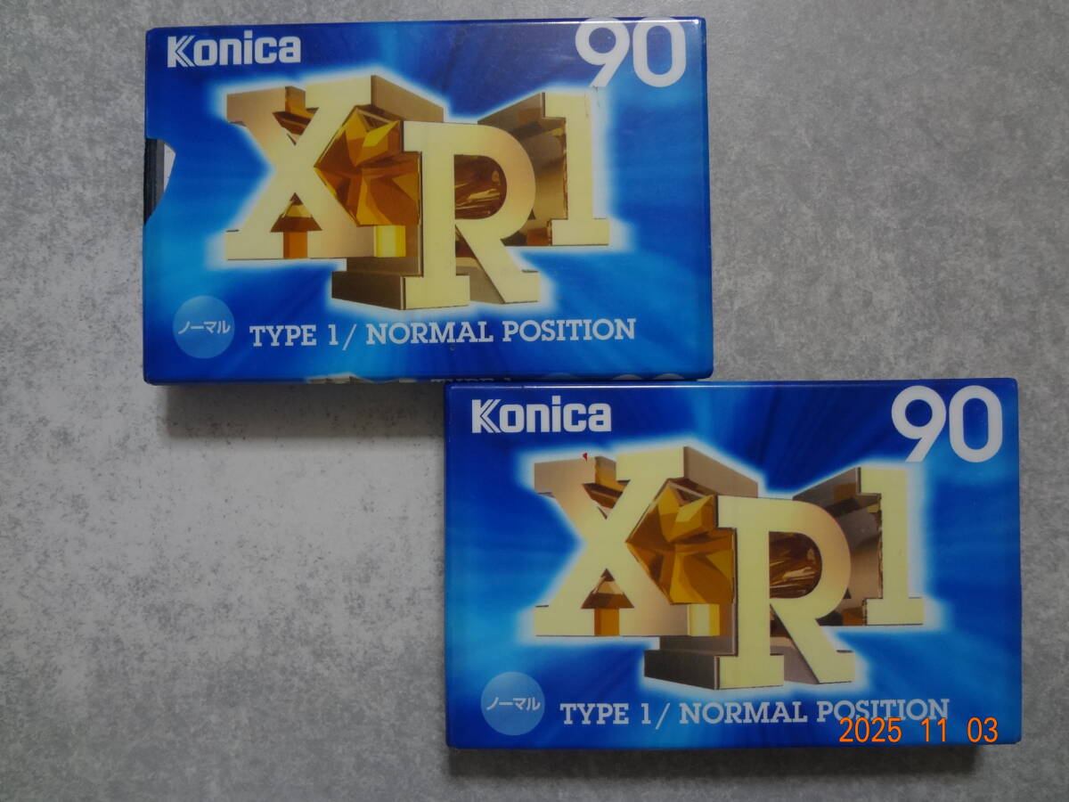 コニカ カセットテープ XR1 90分 2本 未使用拍卖