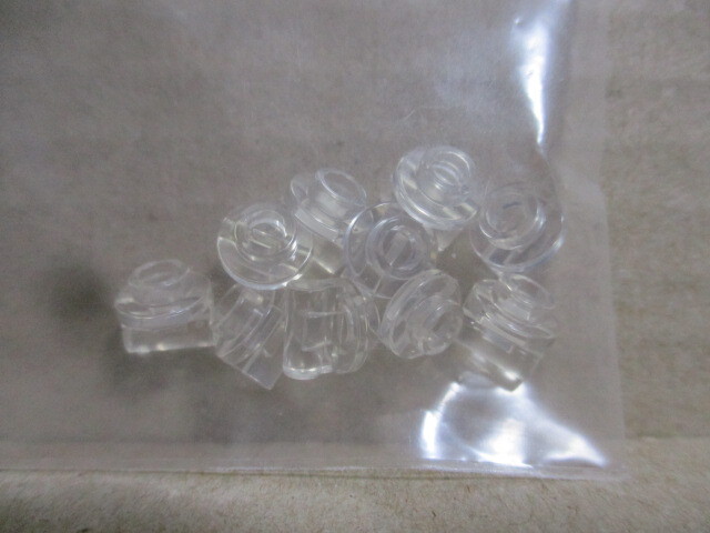 レゴ フィグ小物 持ち手付き丸プレート トランスクリア10個 新品拍卖