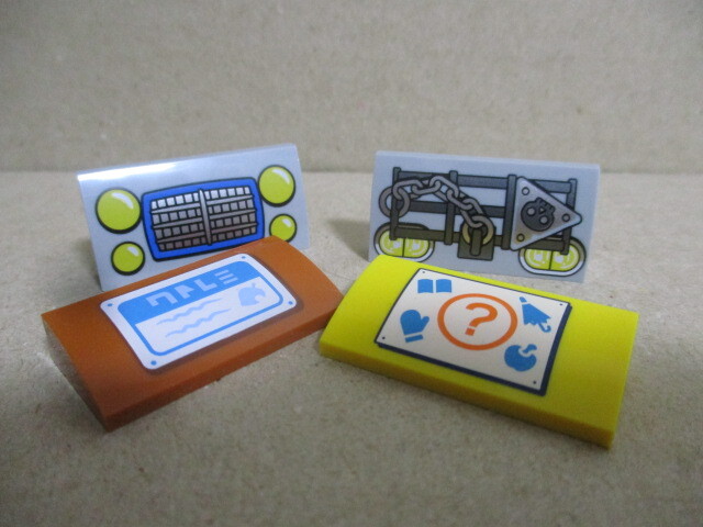 レゴ パーツ プリントカーブスロープ 4種4個 新品拍卖