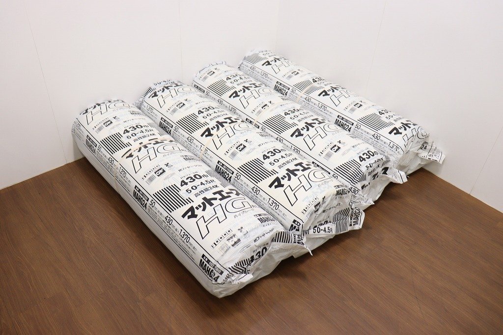 【引取限定】新品◆J9386◆旭ファイバー◆断熱材◆4本セット◆50×430×1370◆尺モジュール用430巾◆マットエースHG◆ハイグレード拍卖