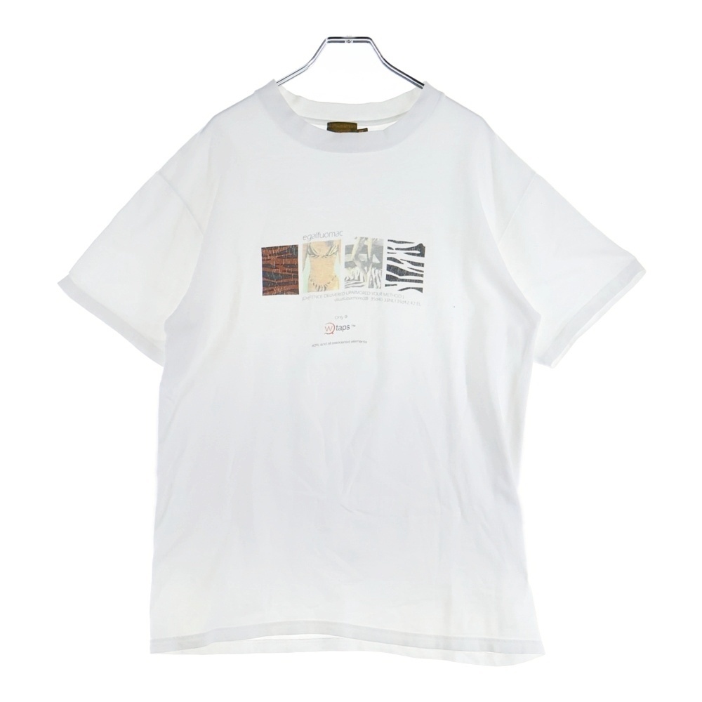 WTAPS ダブルタップス 90s 40% uparmed 初期 グラフィックプリント クルーネック 半袖Tシャツ カットソー ホワイト拍卖