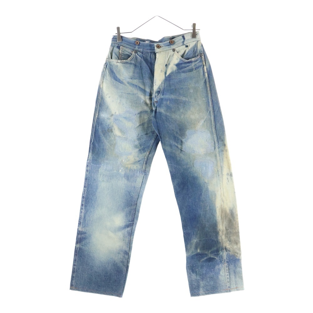 VINTAGE (ヴィンテージ) 1910年代 ストロングホールド サスペンダーボタン 針刺しバックル 布ラベル デニムパンツ拍卖