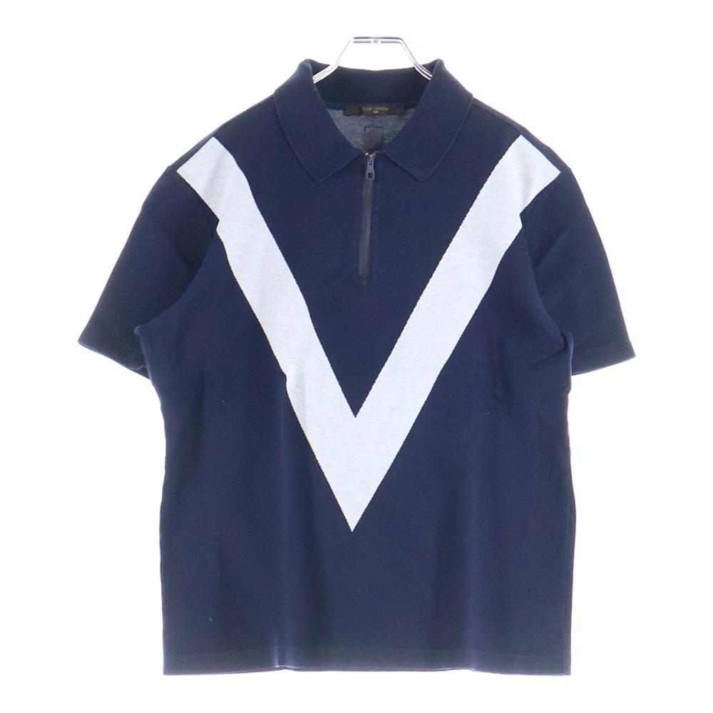 LOUIS VUITTON ルイヴィトン アメリカズカップ Vロゴ 半袖ポロシャツ ネイビー H9Y67WJII拍卖