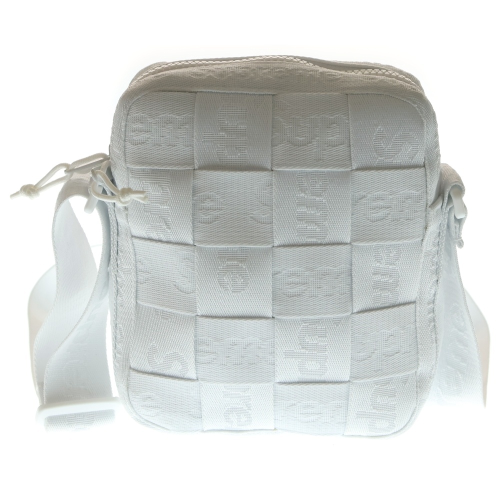 SUPREME シュプリーム 23SS Woven Shoulder Bag ウォーブンショルダーバック ホワイト拍卖