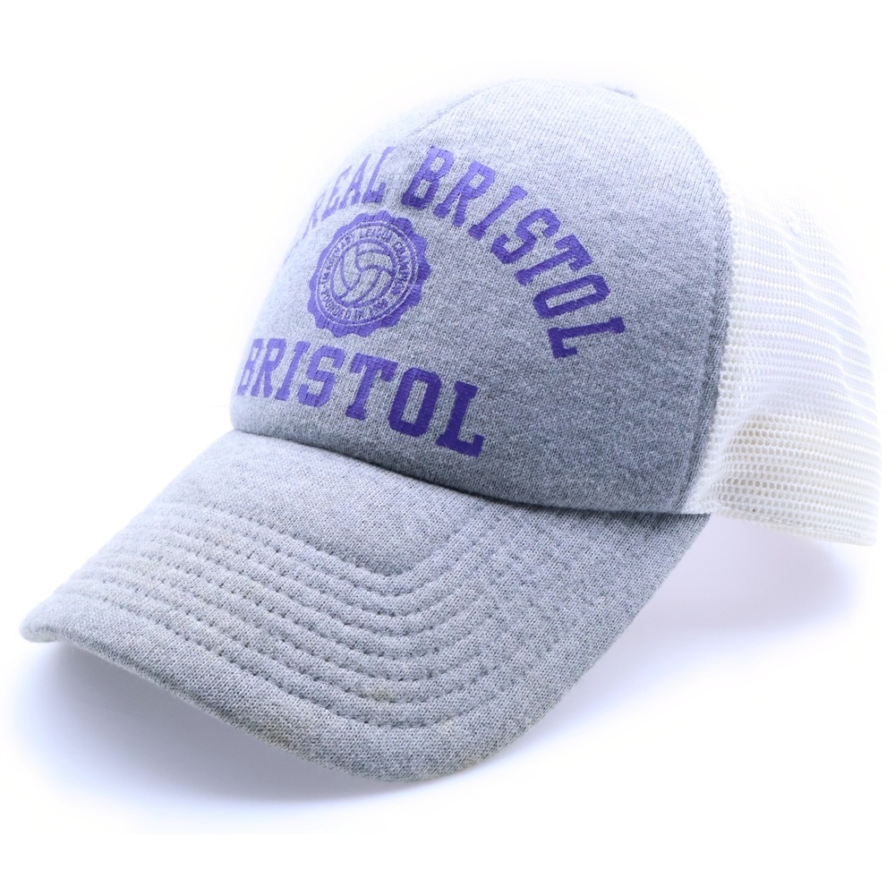 エフシーアールビー/エフシーレアルブリストル ×ナイキ カレッジロゴプリント コットンメッシュキャップ 帽子 グレー/ホワイト 319036拍卖
