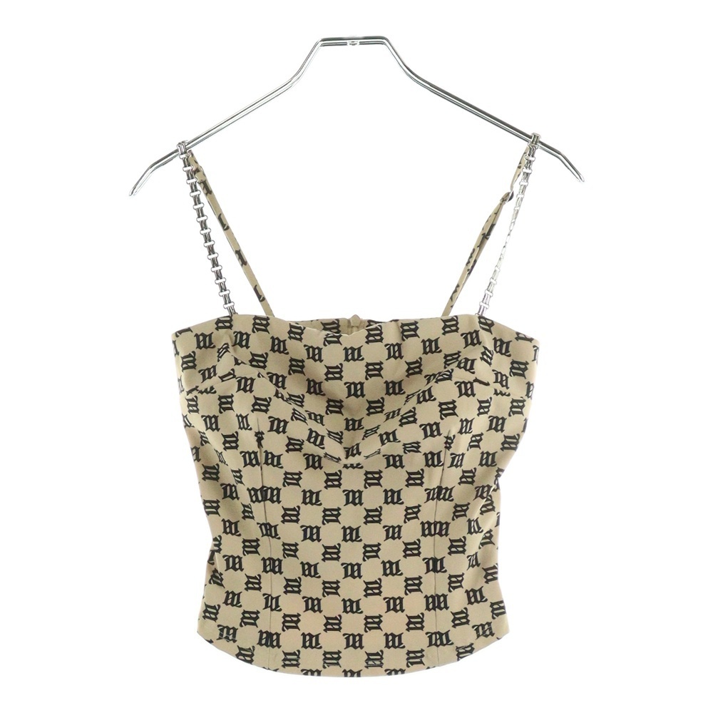 MISBHV ミスビヘイブ モノグラムプリントチェーンキャミソール ベージュ 30719 レディース拍卖