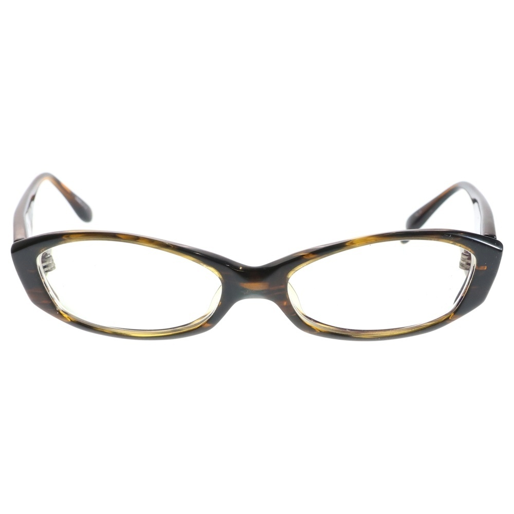 NO BRAND ノーブランド T.G.C TOKYO GLASS COMPANY(トウキョウ ガールズ カンパニー) オーバルフレーム 眼鏡 アイウェア ブラウン WS3658拍卖