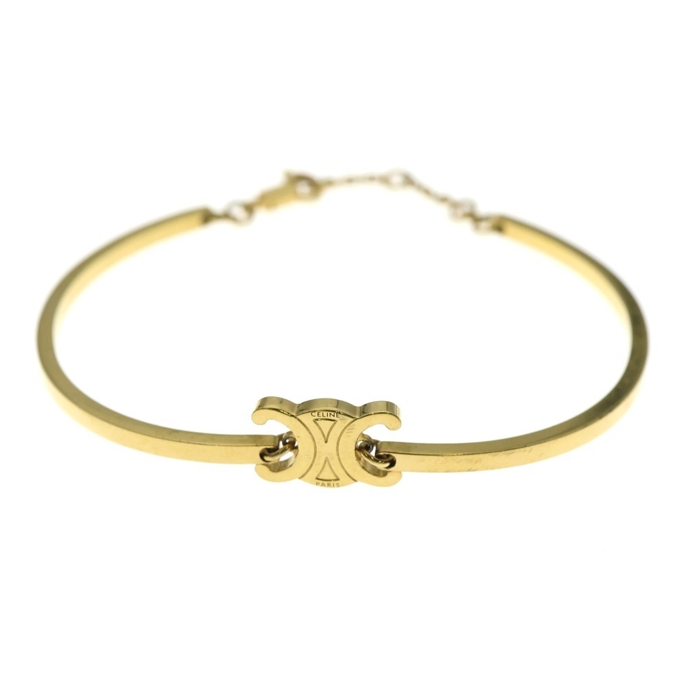 CELINE セリーヌ トリオンフ アーティキュレート ブレスレット ゴールド拍卖
