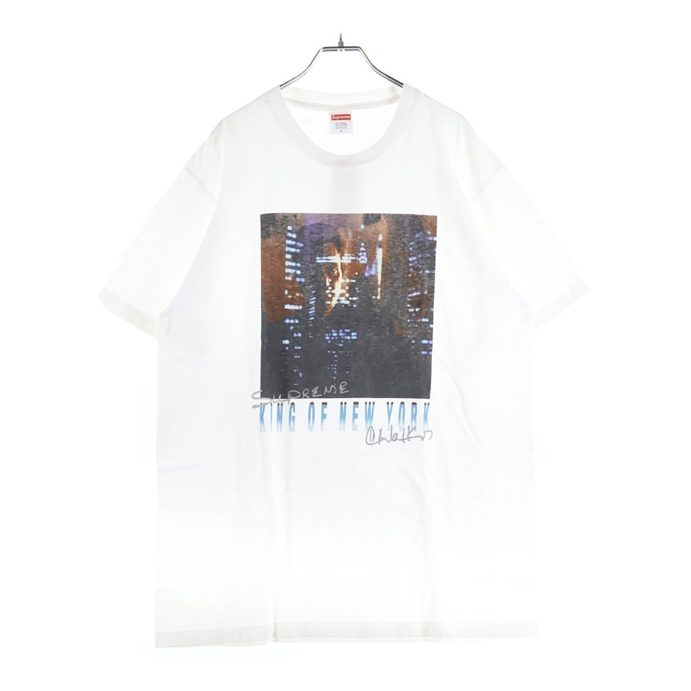 SUPREME シュプリーム 19SS King of New York Tee キング オブ ニューヨークシティ クルーネック カッソー 半袖Tシャツ ホワイト拍卖