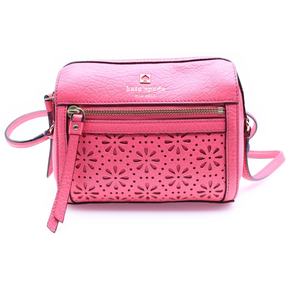 COACH コーチ PERRI LANE BUBBLES LOOLOO ペリーレーンバブルズルールー レザー パンチング ショルダーバッグ レディース ピンク拍卖