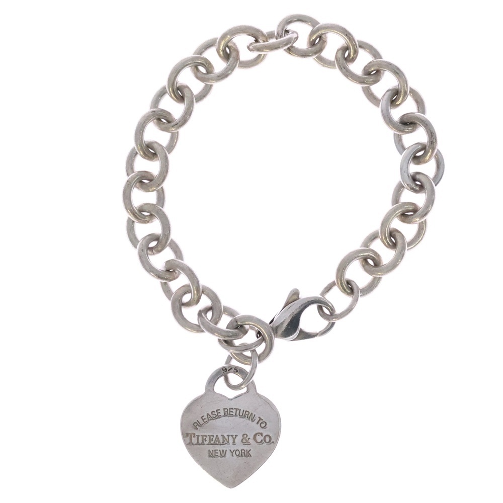 TIFFANY & Co. ティファニー RETURN TO TIFFANY リターン トゥ ティファニー ハートチャーム ブレスレット シルバー拍卖