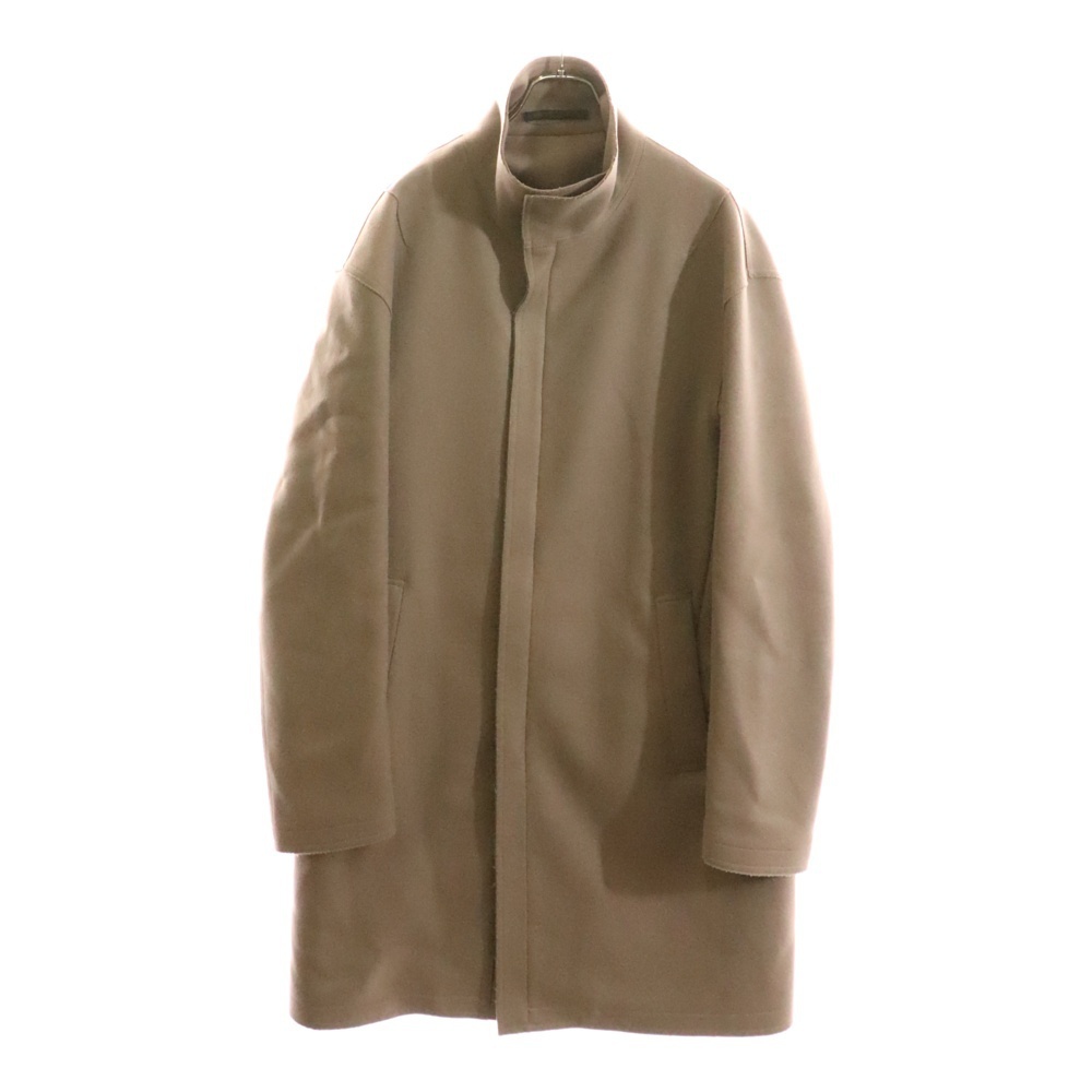 GIORGIO ARMANI ジョルジオアルマーニ ボンディング カシミヤ混 ウール ジップアップ ロング コート ベージュ USL16W US940拍卖