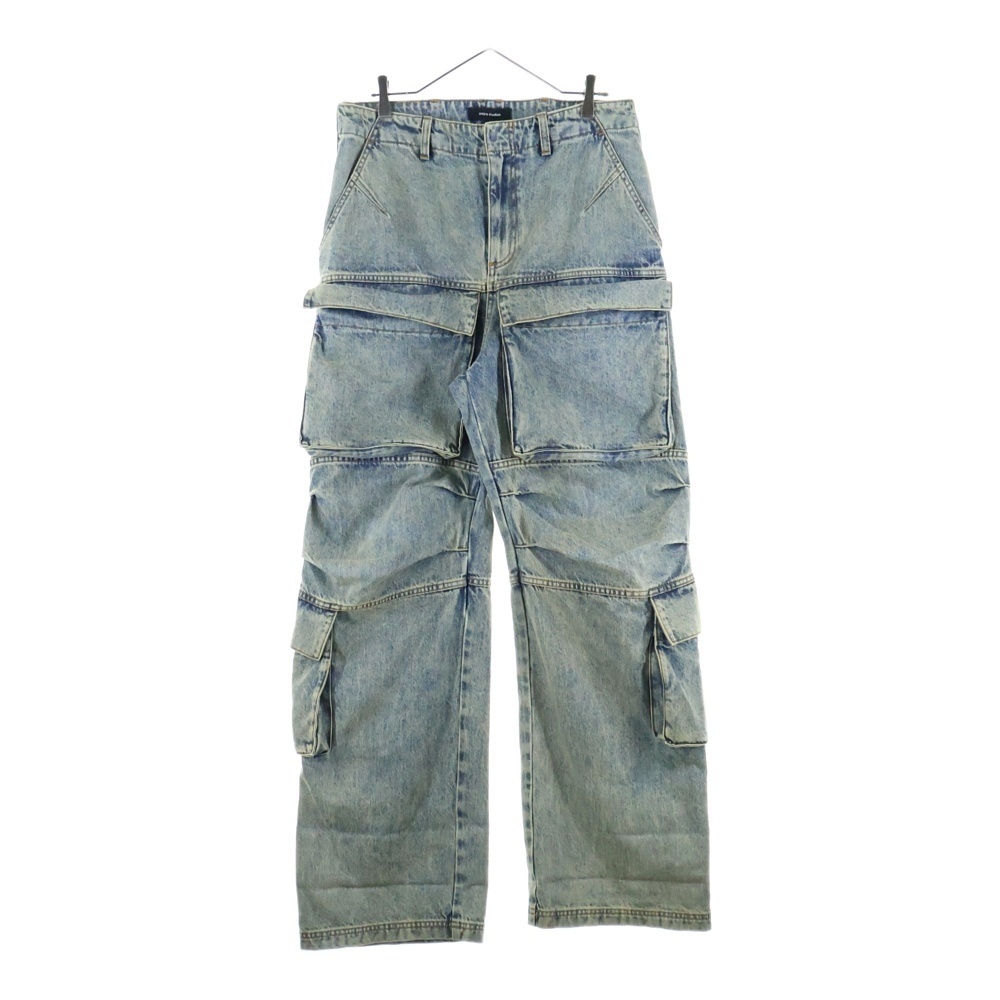 entire studios エンタイア スタジオ 24SS HEAVY DENIM CARGO PANTS ヘビーデニムカーゴパンツ インディゴ ES2430SW拍卖