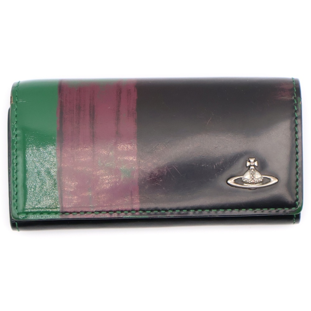 Vivienne Westwood ヴィヴィアンウエストウッド キーリング付き5連レザーキーケース マルチカラー拍卖