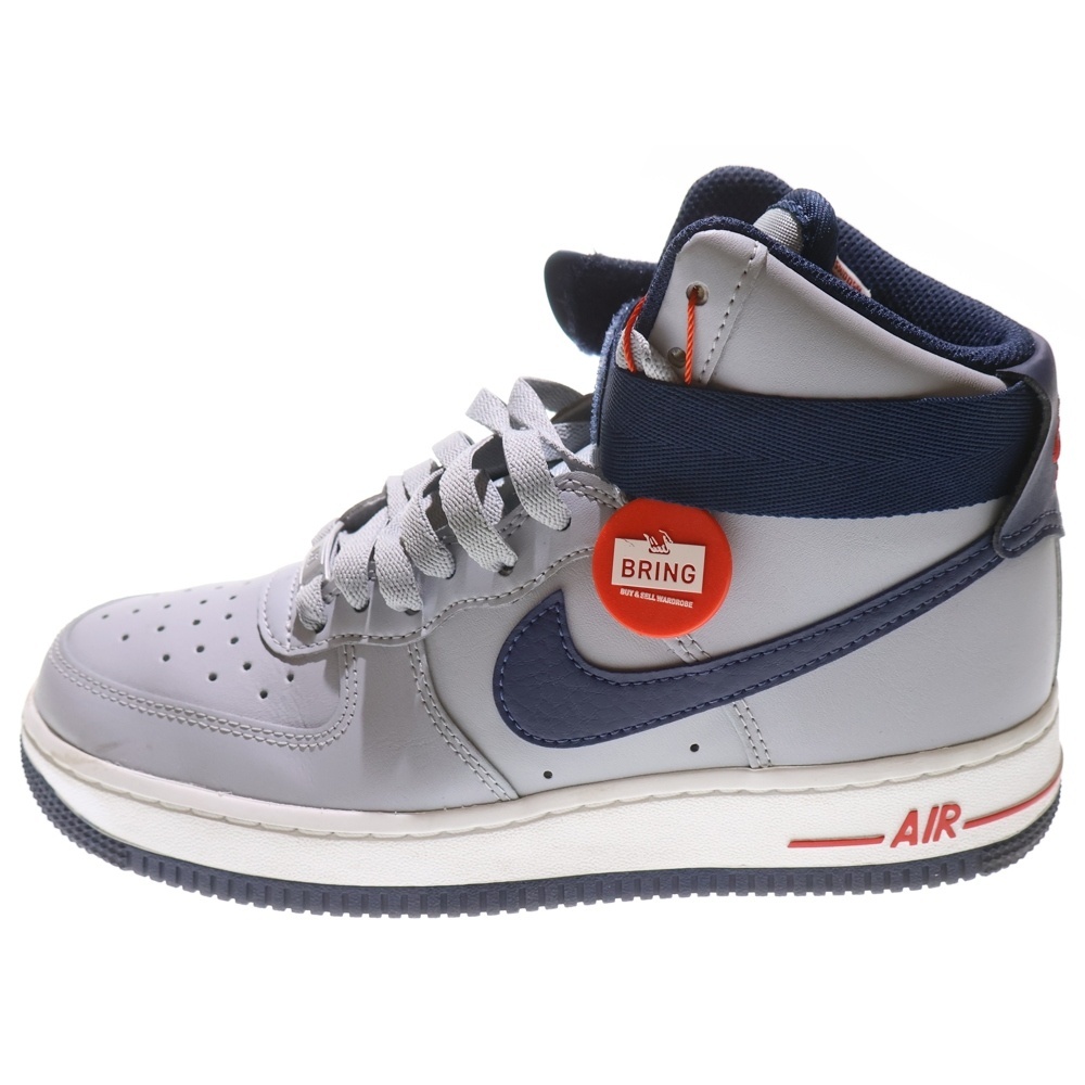 NIKE ナイキ AIR FORCE 1 HIGH ウルフグレー/ユニバーシティレッド/ホワイト/カレッジネイビー DZ7338-001拍卖