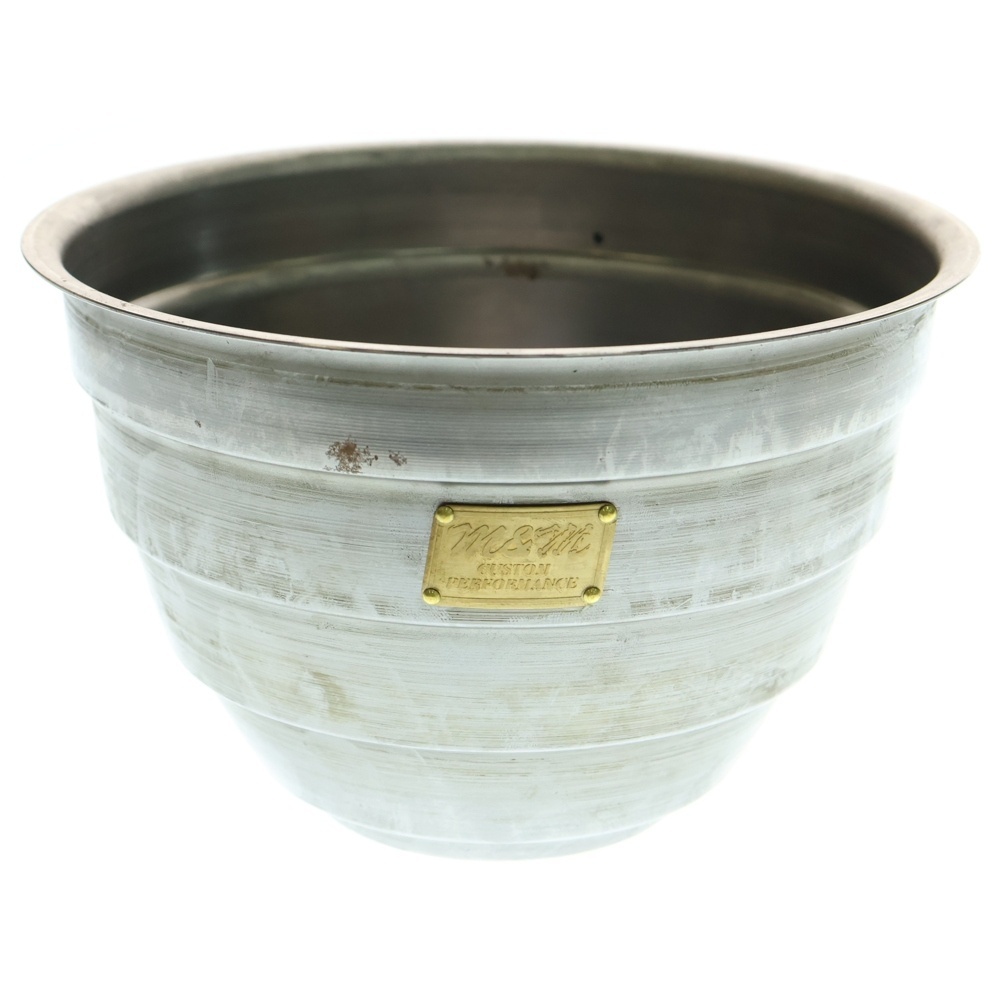 m&m エムアンドエム ×MASSES POT TYPE 4 - TERMIT STEEL / LARGE マシス ターミット 鉄鉢 ポット シルバー拍卖