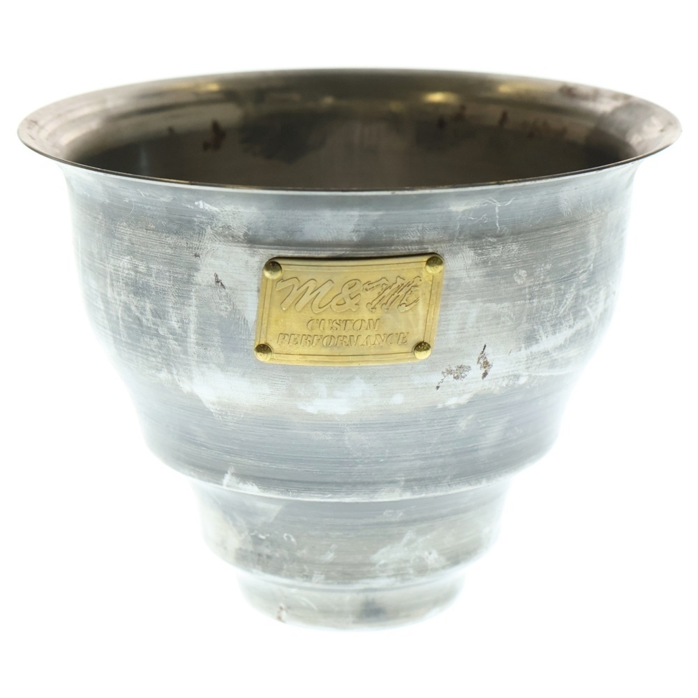m&m エムアンドエム ×MASSES POT TYPE 5 - Conch STEEL / SMALL マシス コンク 鉄鉢 ポット シルバー拍卖