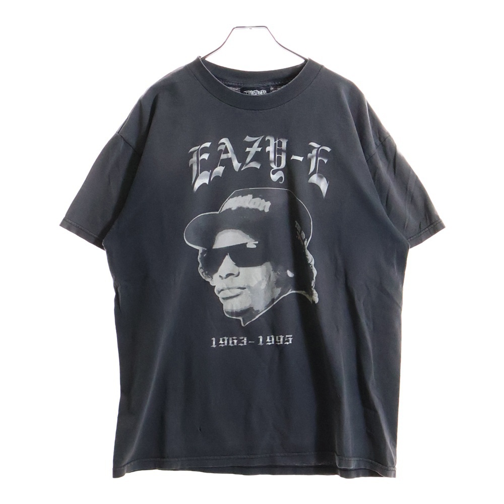 VINTAGE ヴィンテージ 06s EAZY-E RUTHLESS RECORDS TEE 追悼 イージーイ 半袖クルーネックTシャツ ブラック拍卖
