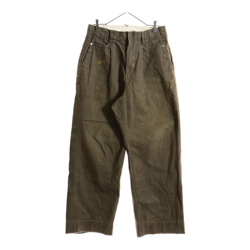 YOKE ヨーク Cut-Off Wide カットオフ ワイド デニムパンツ ブラウン YK22AW0405P拍卖