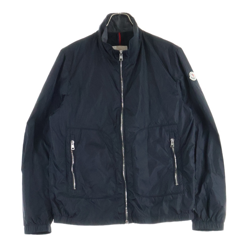 MONCLER モンクレール RENOIR GIUBBOTTO ナイロンジャケット ジップアップ ロゴ ワッペン ブラック 510914161185拍卖