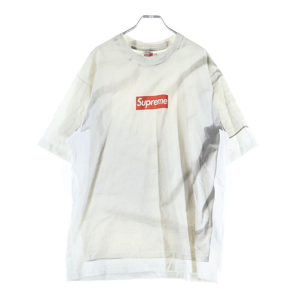 シュプリーム 24SS ×MM6 Maison Margiela Box Logo Tee エムエムシックスメゾンマルジェラ ボックスロゴプリント半袖Tシャツ カットソー拍卖