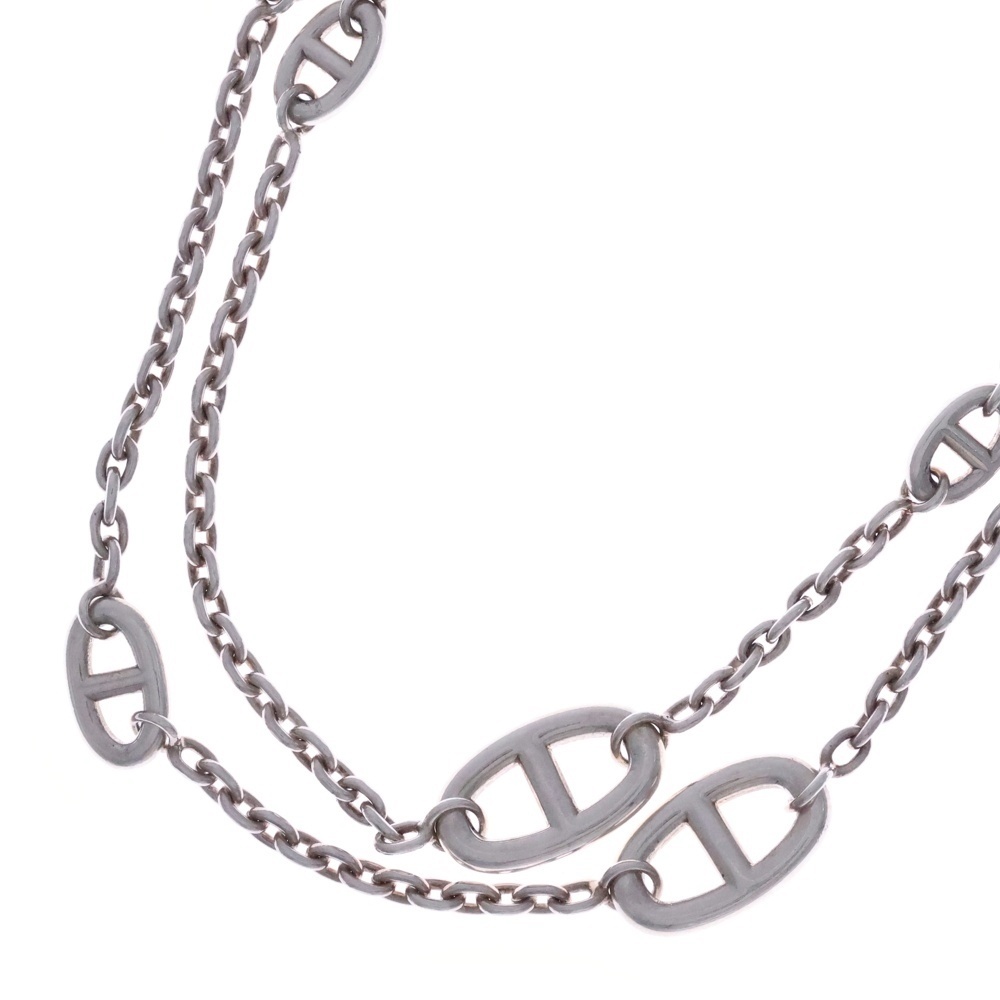 HERMES エルメス Chaine d'Ancreファランドール ネックレス 120 シルバー Ag925 SV ペンダント拍卖