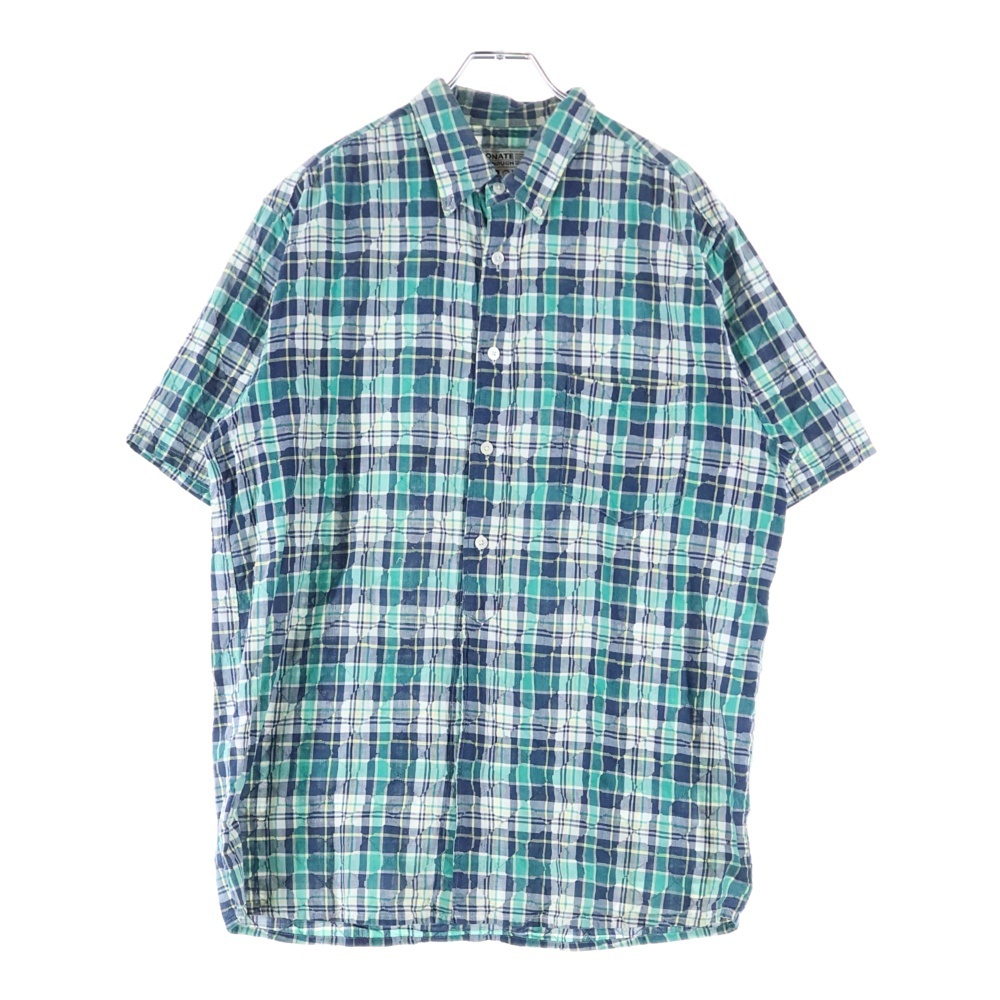 RESONATE GOODENOUGH リゾネイトグッドイナフ チェック柄 半袖シャツ グリーン RS-0707拍卖