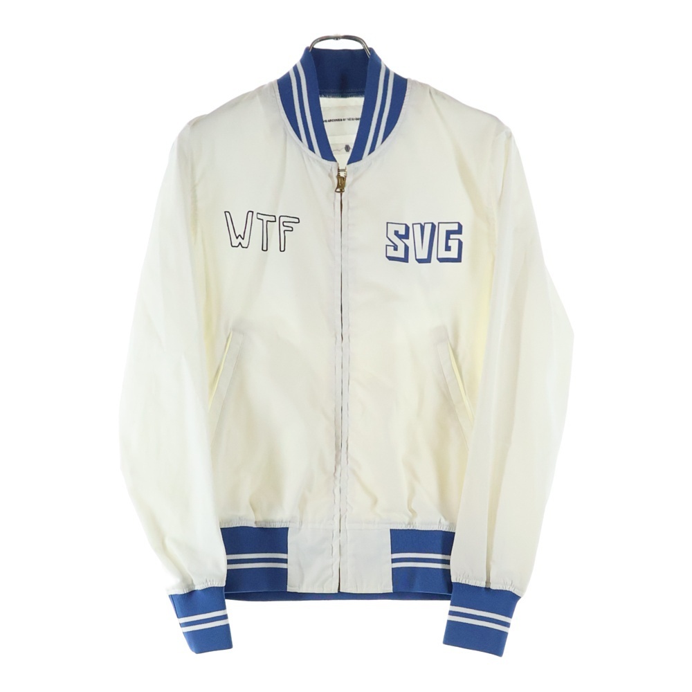 NEIGHBORHOOD ネイバーフッド 15SS SVG Archives スタジアムジャケット スタジャン ホワイト×ブルー 151TSSV-JKM01拍卖
